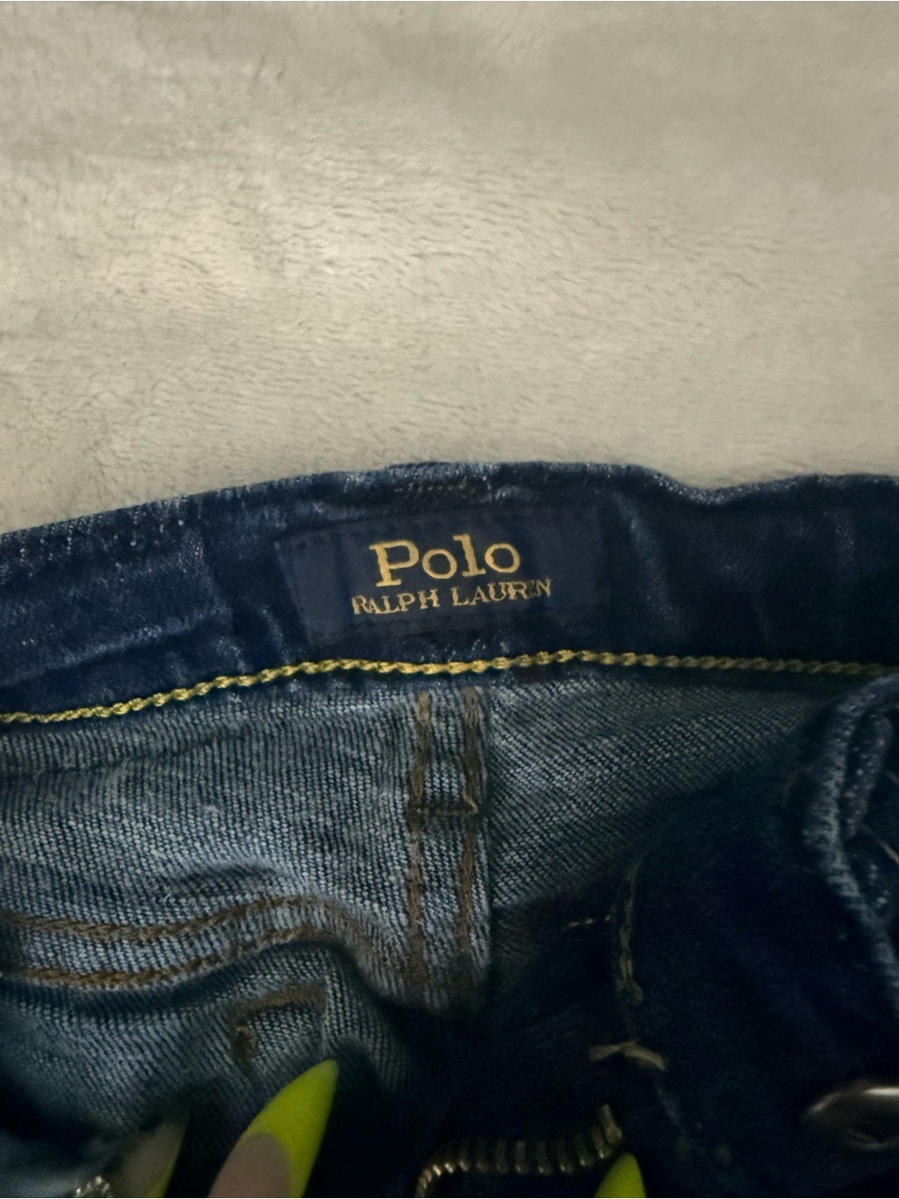 Polo by Ralph Lauren Men's Navy Blue Slim Straight Jeans